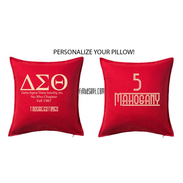 Delta Sorority Pillow 